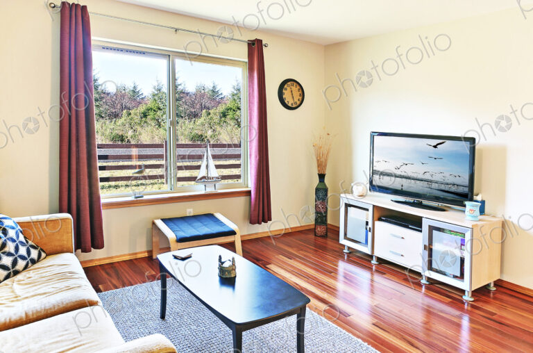 Sofa and coffee table in modern living room