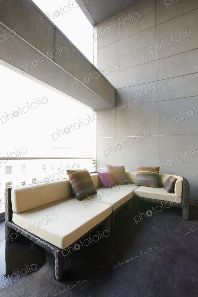 Sofa on luxury patio
