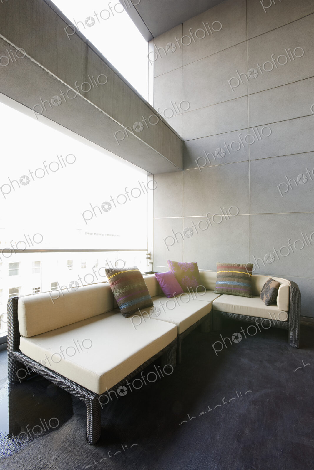 Sofa on luxury patio