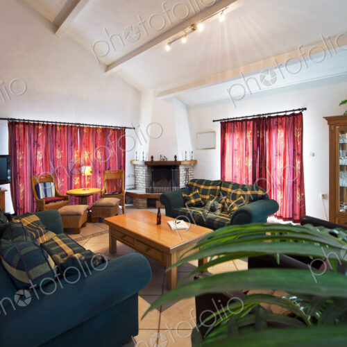 Sofas and coffee table in living room