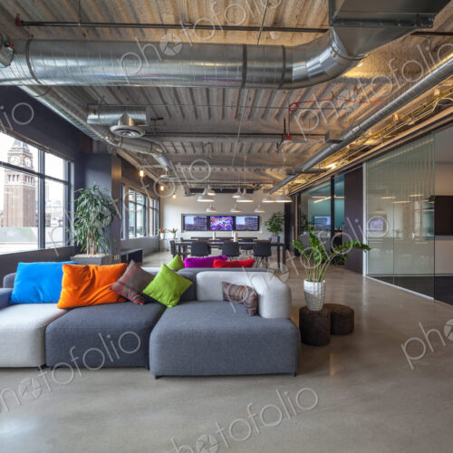 Sofas in office seating area