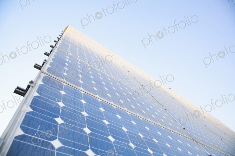 Solar Panels and Blue Sky