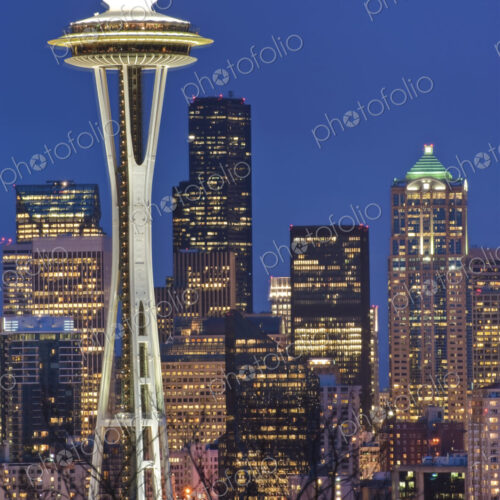 Space Needle and Downtown Seattle Skyline Space Needle and Downtown Seattle Skyline