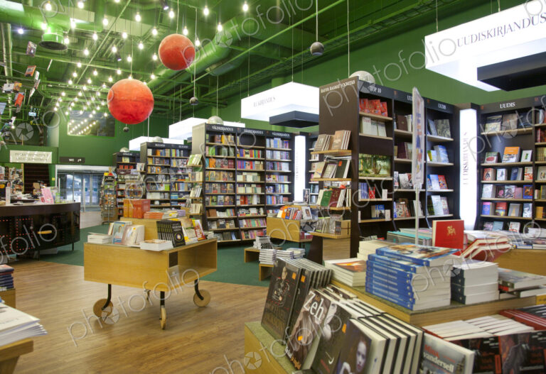 Spacious Bookstore Interior