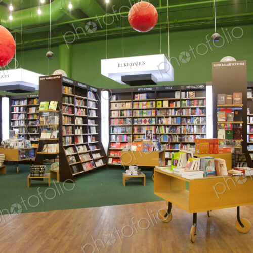 Spacious Bookstore Interior