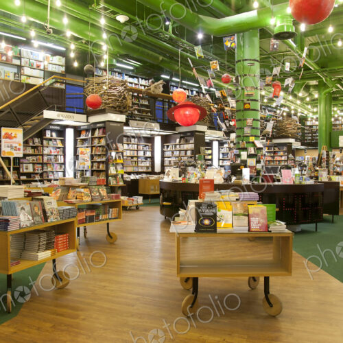 Spacious Bookstore Interior