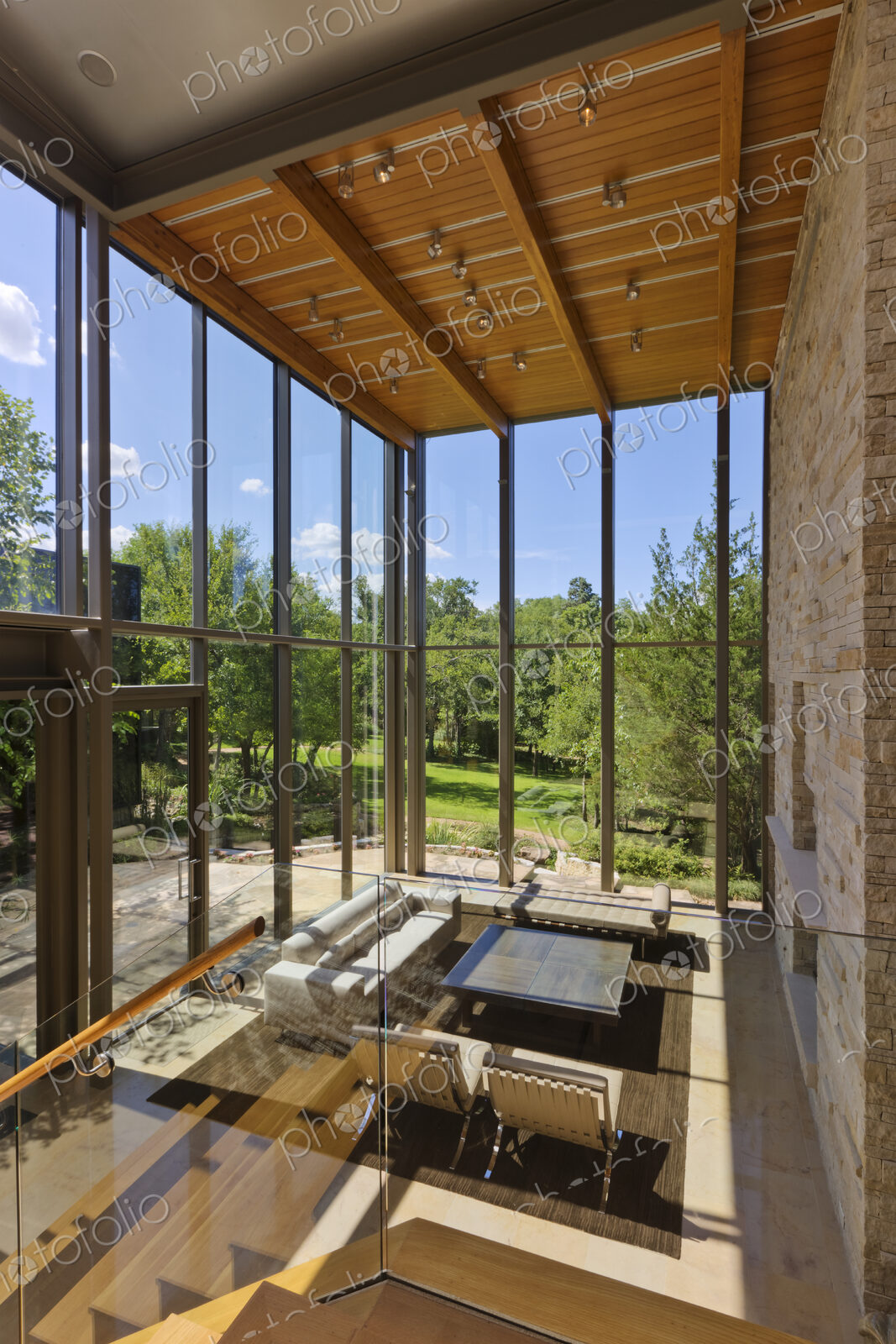 Spacious Living Room With a View