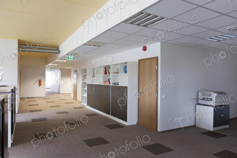 Spacious Office Hallway