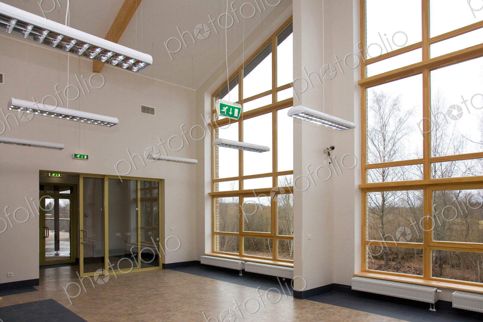 Spacious Room With Large Windows