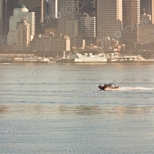 Speedboat In Elliott Bay
