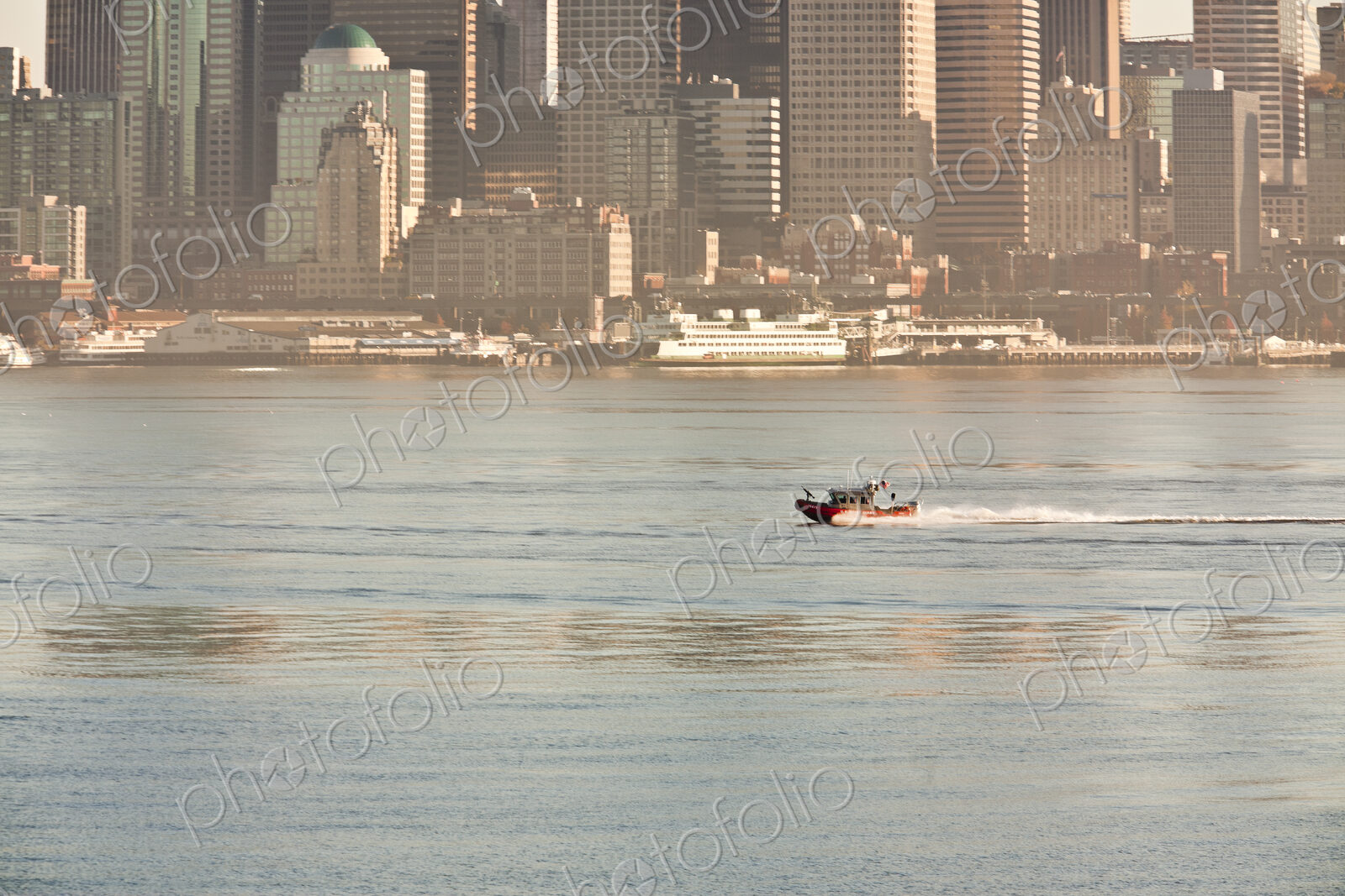 Speedboat In Elliott Bay