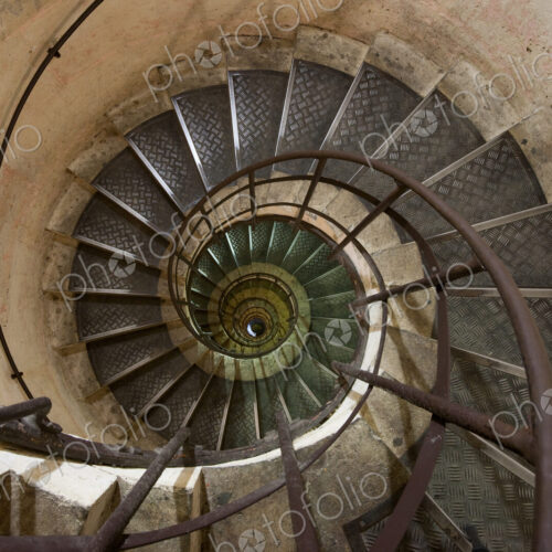 Spiral staircase in the Arc de Triomphe, Paris, France Spiral staircase in the Arc de Triomphe, Paris, France