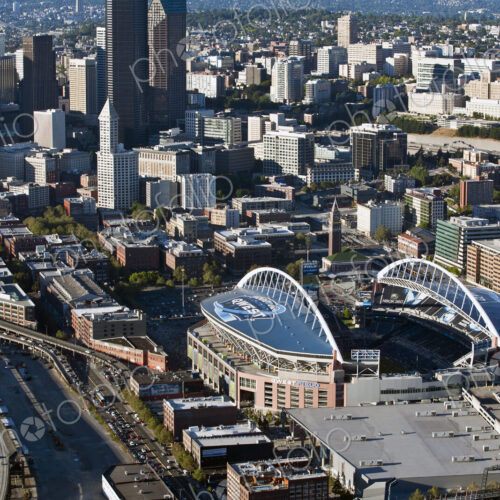 Sports Stadium and Downtown Seattle Sports Stadium and Downtown Seattle
