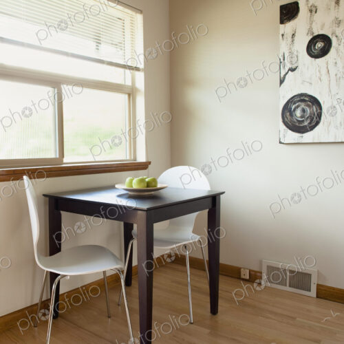 Square Table in a Sparse Room Square Table in a Sparse Room