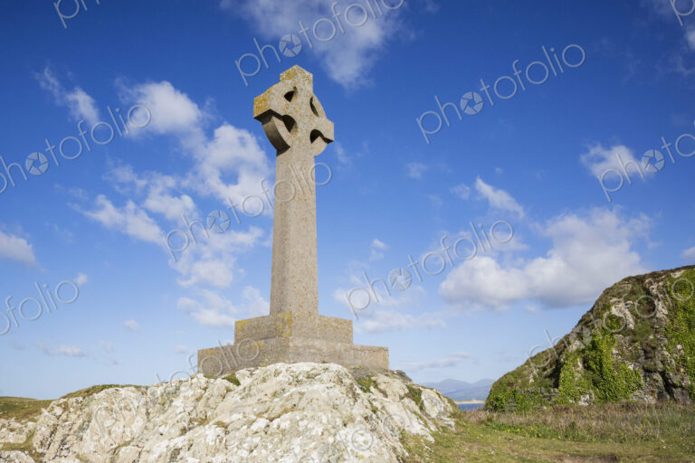 St David's Cross, a historic medieval celtic cross at Newborough.
