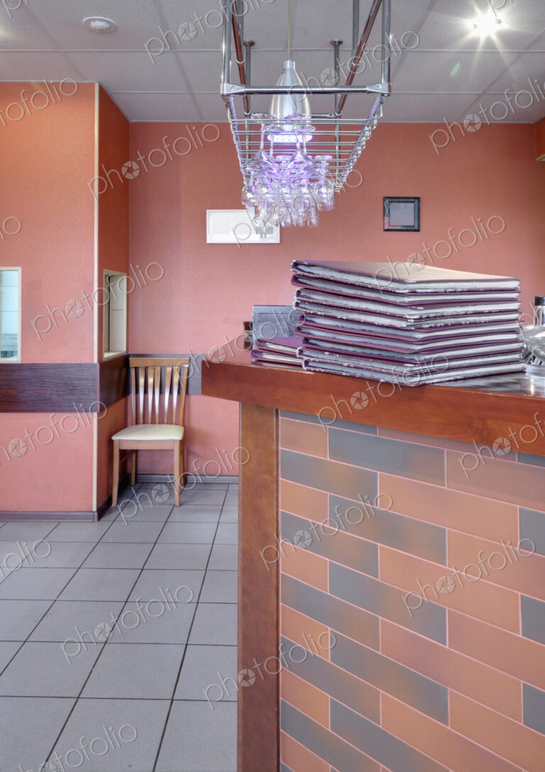 Stack of Menus on a Bar