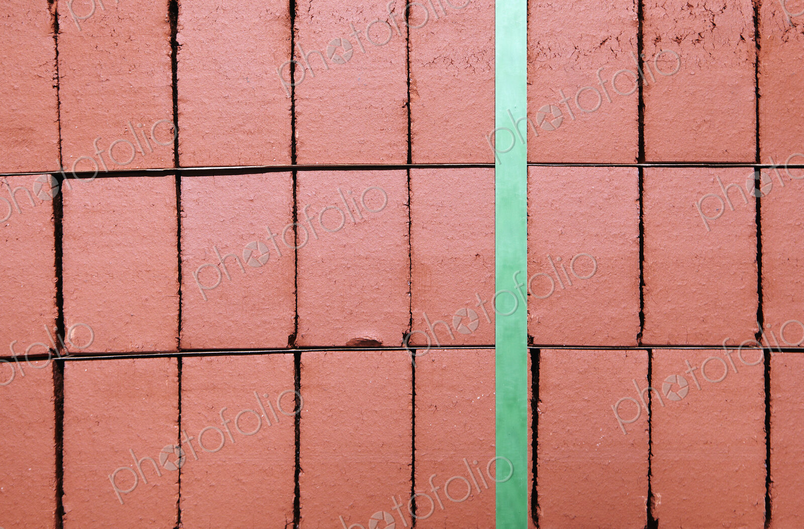 Stack of Red Bricks Bound Together