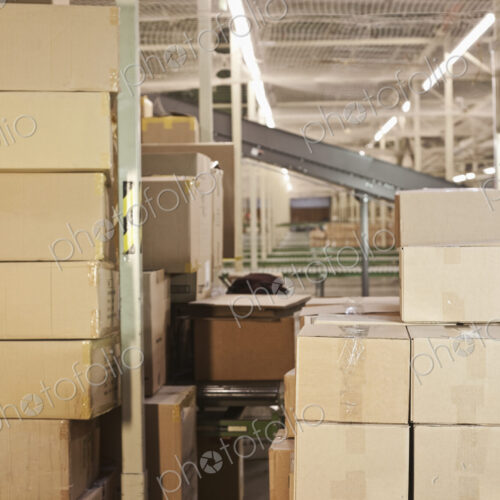 Stacked Cardboard Boxes