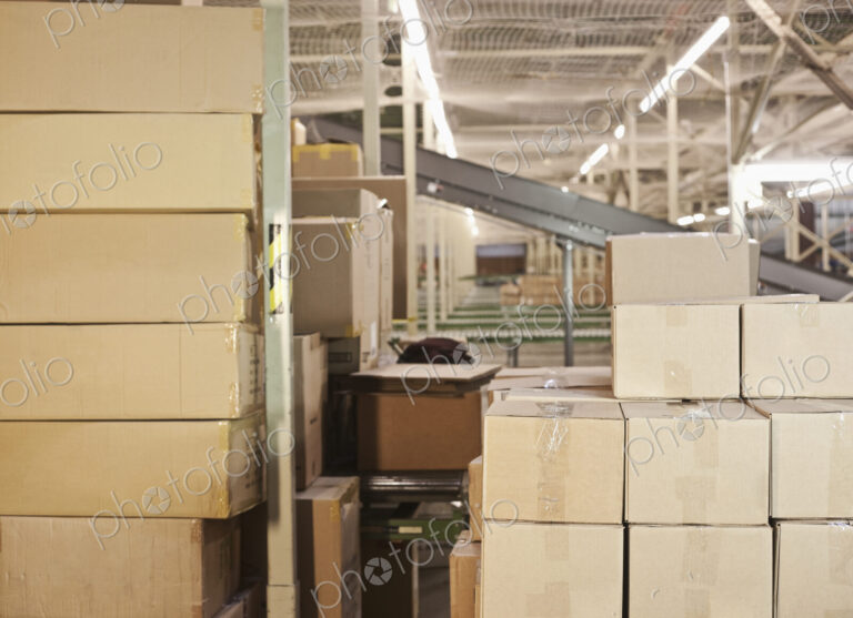 Stacked Cardboard Boxes