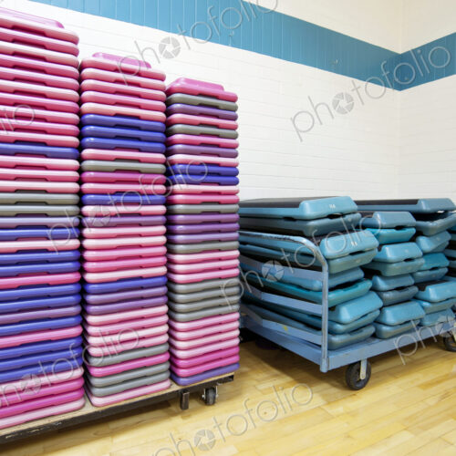 Stacked Exercise Equipment