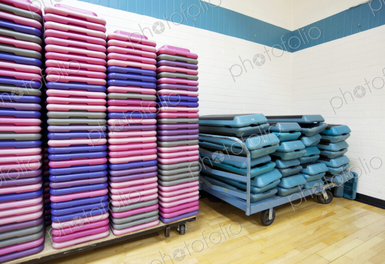 Stacked Exercise Equipment