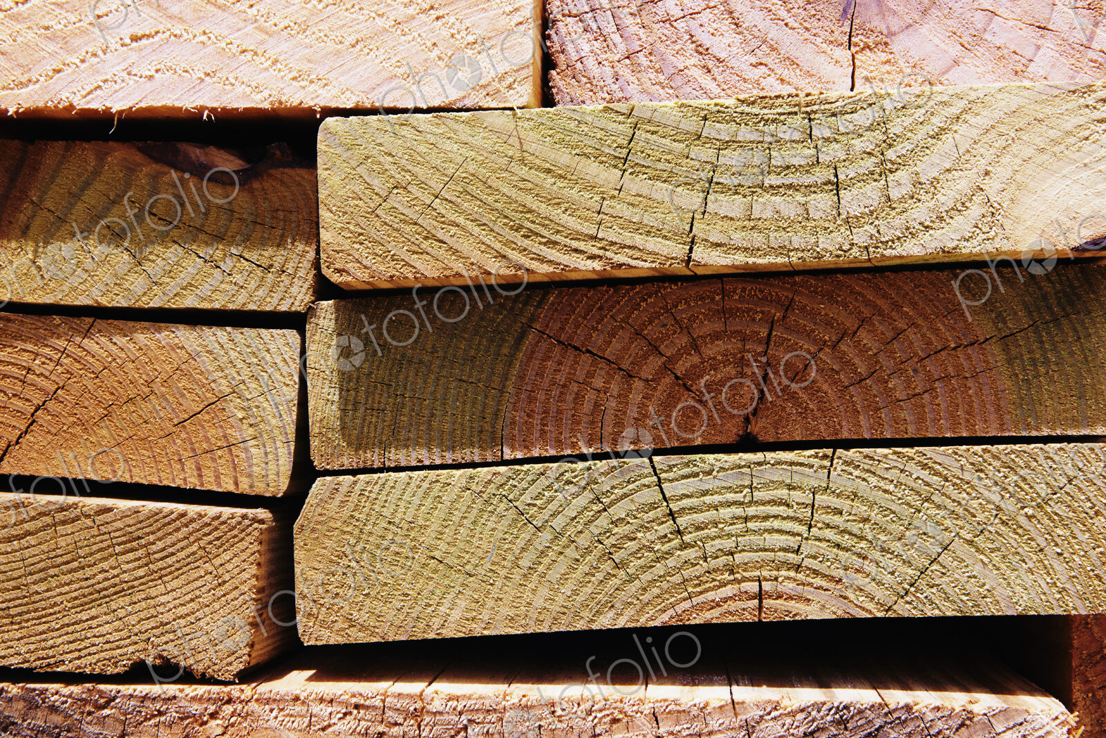 Stacked Wooden Planks