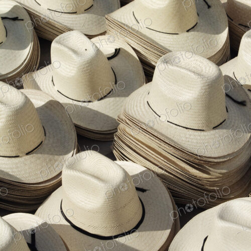 Stacks of Straw Hats Stacks of Straw Hats