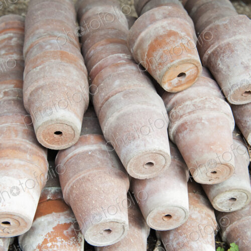 Stacks of Terracotta Potts Stacks of Terracotta Potts