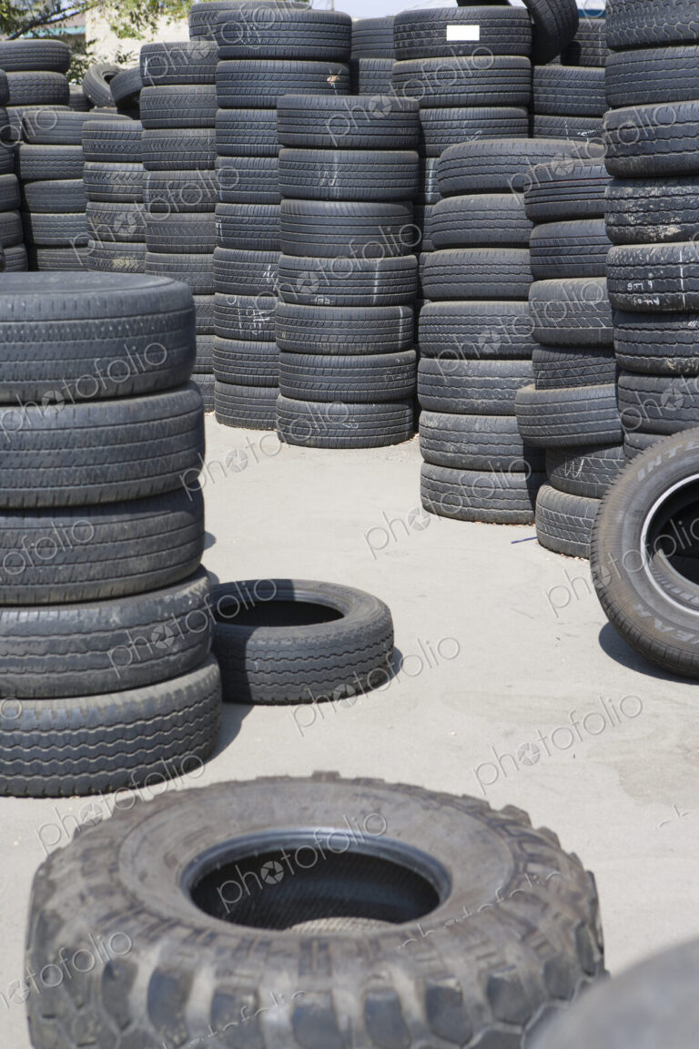 Stacks of Used Tires
