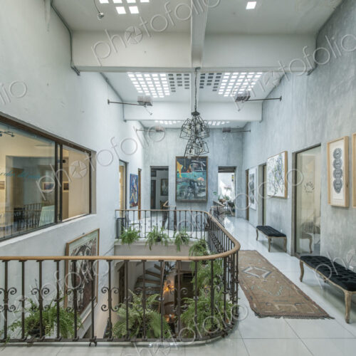 Staircase atrium at Guanajuato art gallery. Staircase atrium at Guanajuato art gallery.