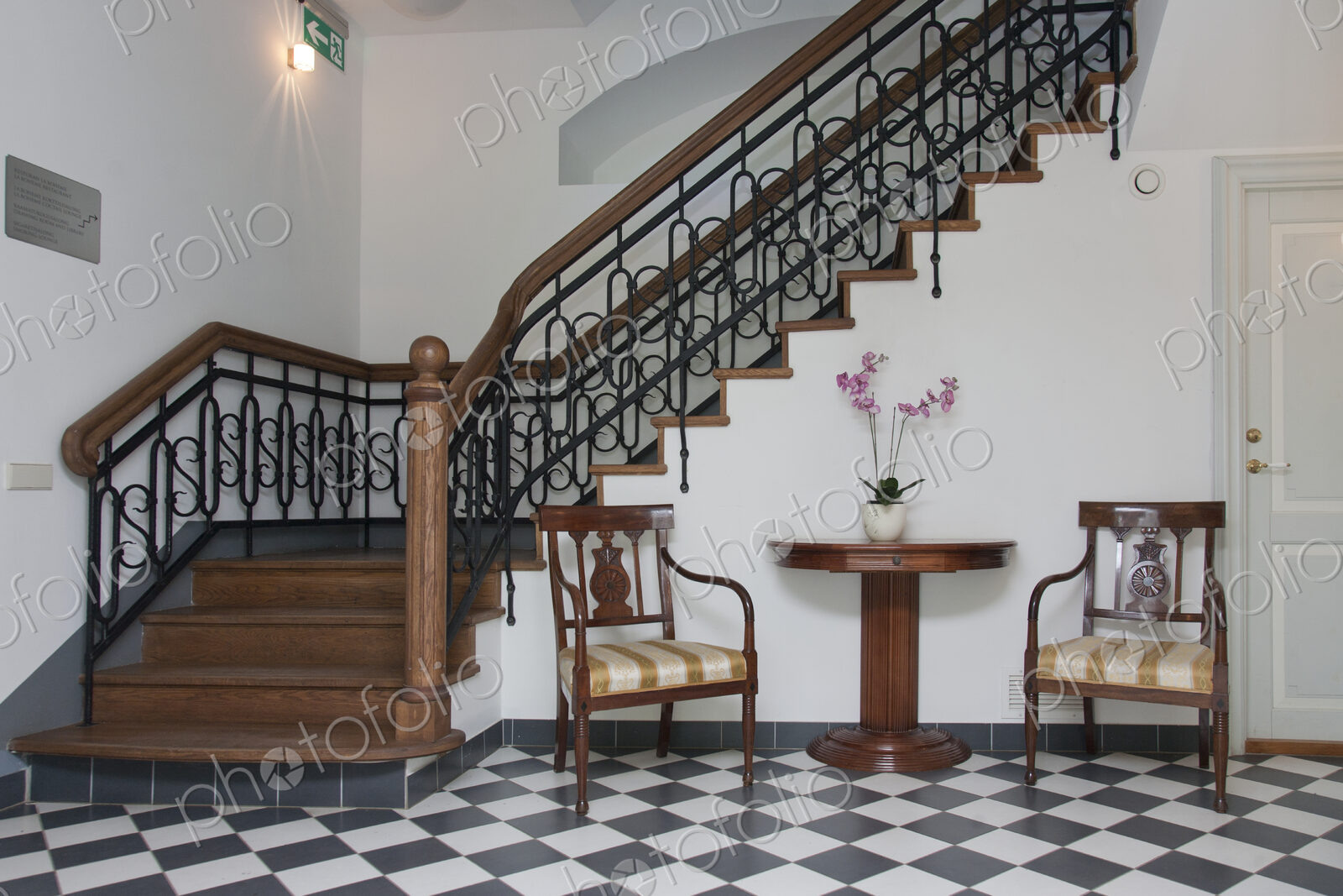 Staircase in an Elegant Hall