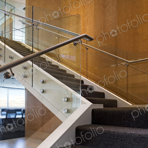 Staircase in modern office building Staircase in modern office building