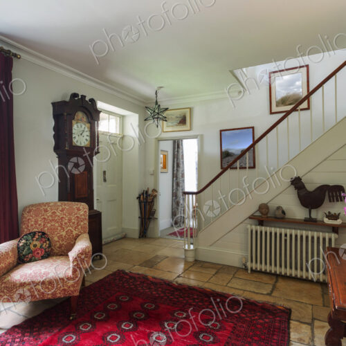 Staircase to living room