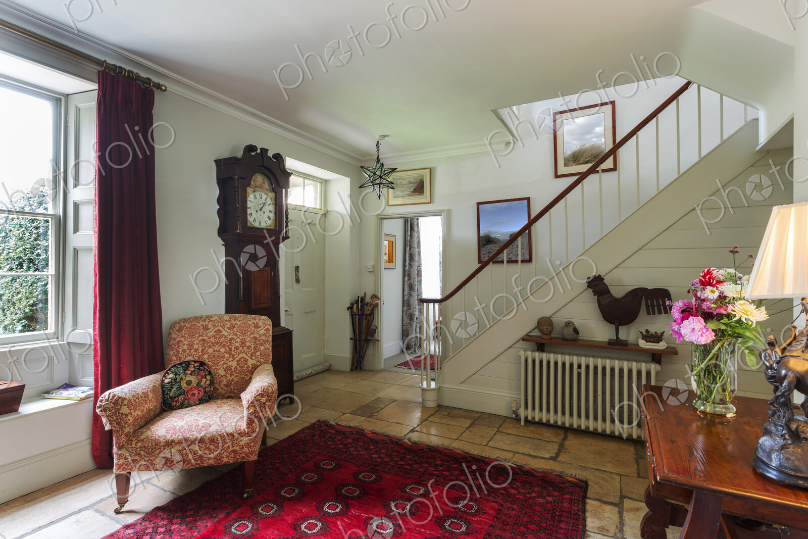 Staircase to living room