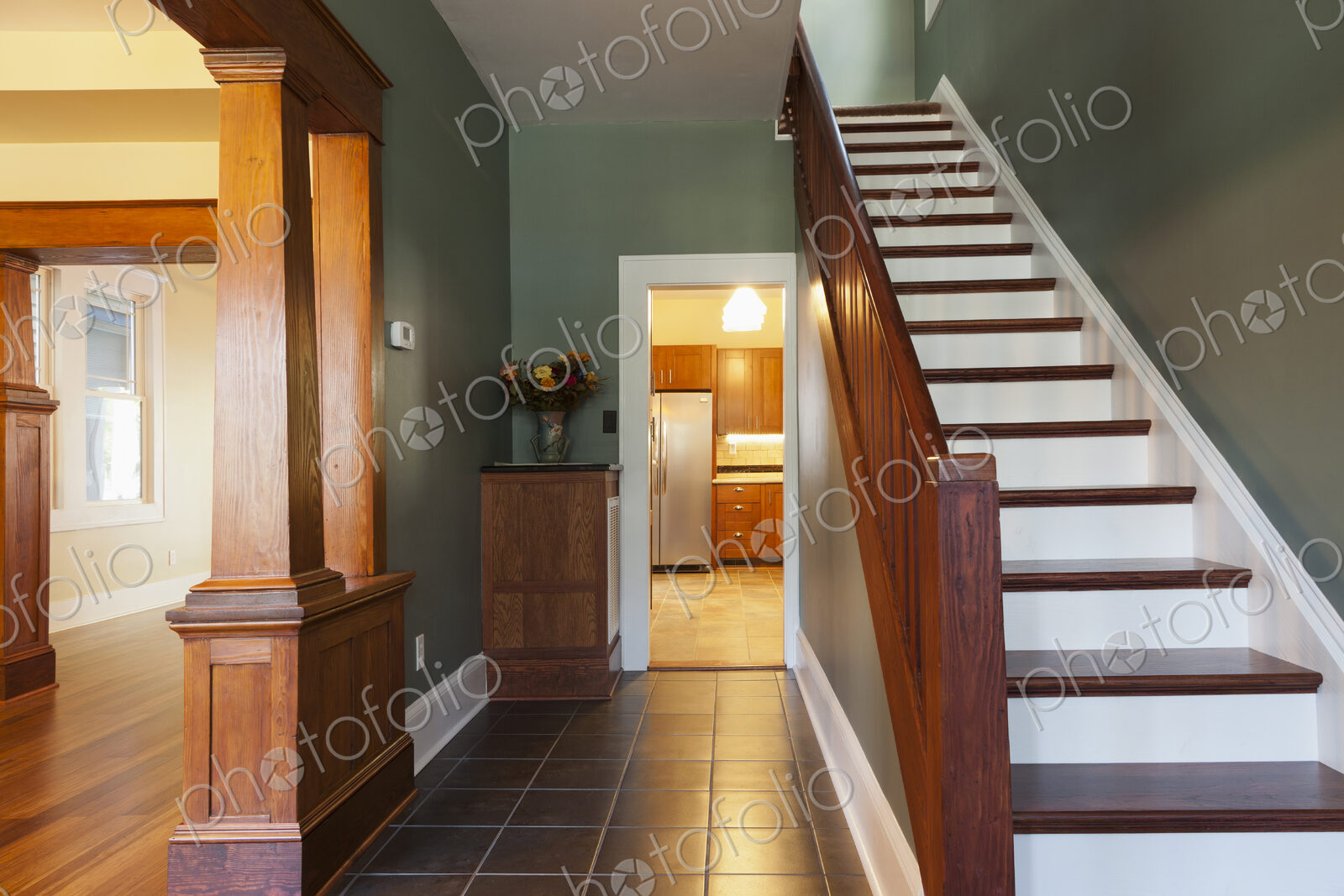 Stairs and corridor in new house