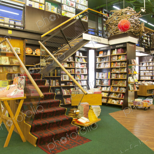 Stairs in a Bookstore