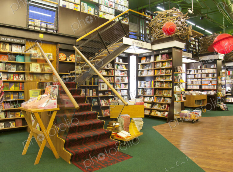 Stairs in a Bookstore
