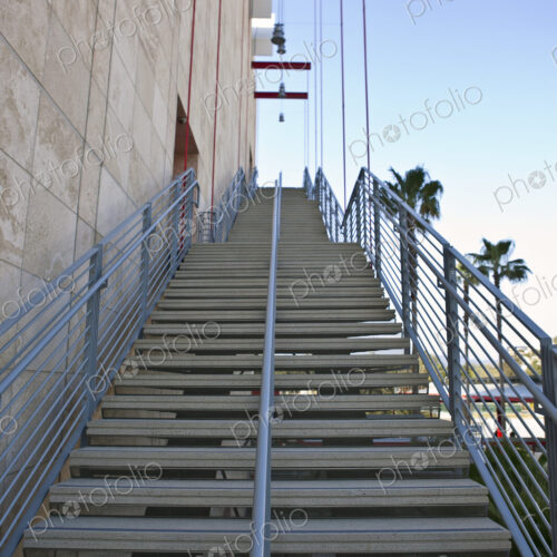 Stairs on the Side of a Building