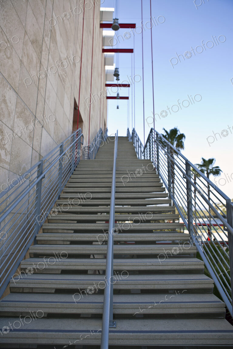 Stairs on the Side of a Building