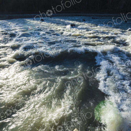 Standing Wave, lower Elwha River, Port Angeles, WA USA