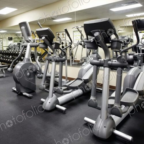 Stationary Bikes in a Gym Stationary Bikes in a Gym