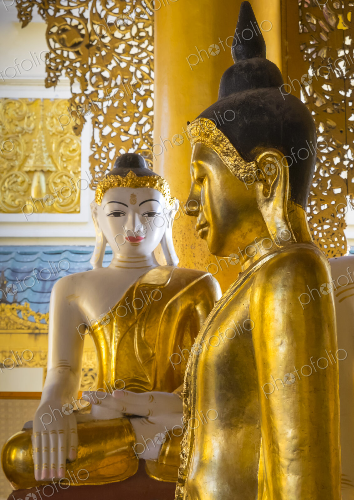 Statues in temple