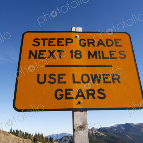 Steep Grade sign, Hurricane Ridge, Olympic Naational Park, Port Angeles, Wa USA,Steep… Steep Grade sign, Hurricane Ridge, Olympic Naational Park, Port Angeles, Wa USA,Steep…
