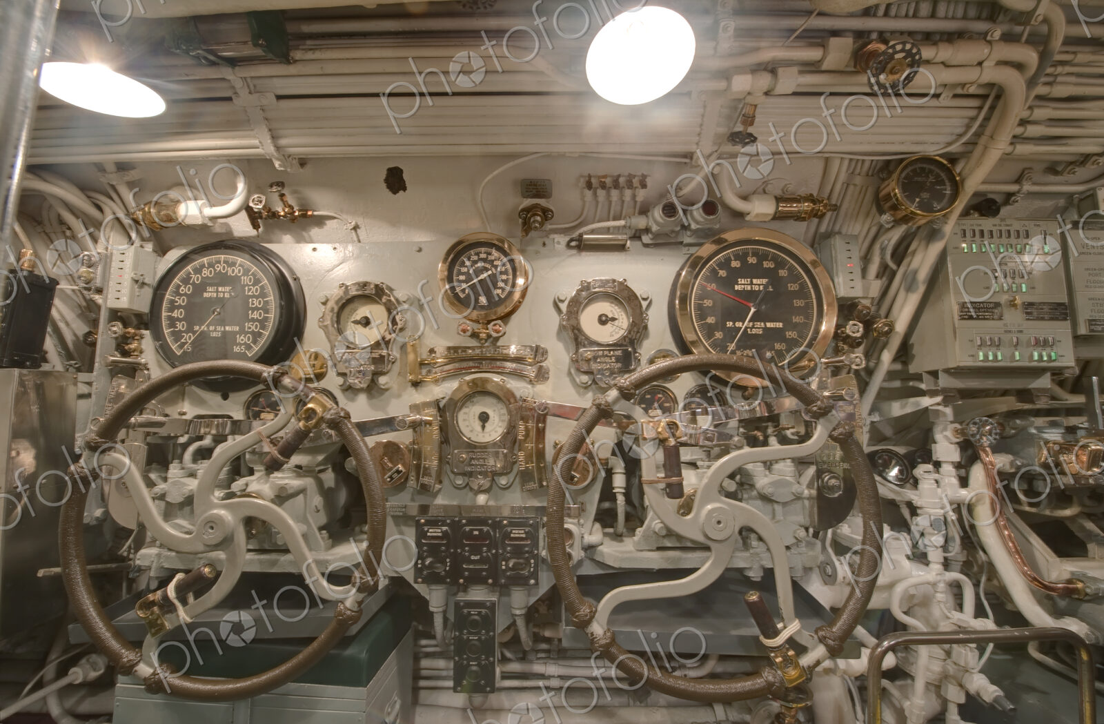 Steering Section on the USS Bowfin