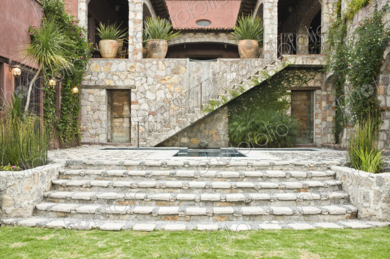 Steps to the Casa Luna Ranch