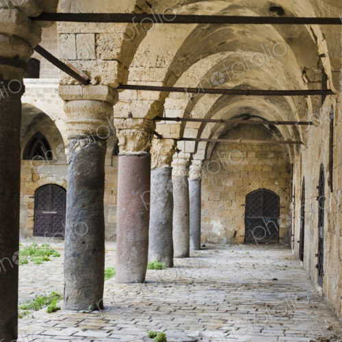 Stone Columns and Doors of Khan al-Umdan Stone Columns and Doors of Khan al-Umdan