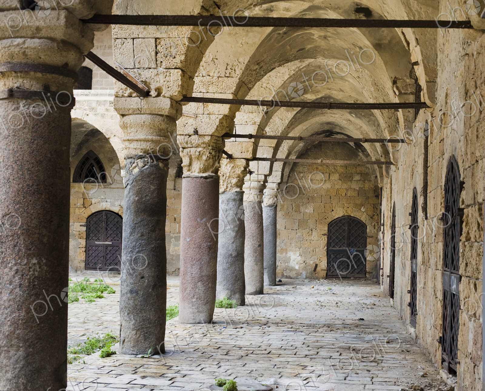 Stone Columns and Doors of Khan al-Umdan