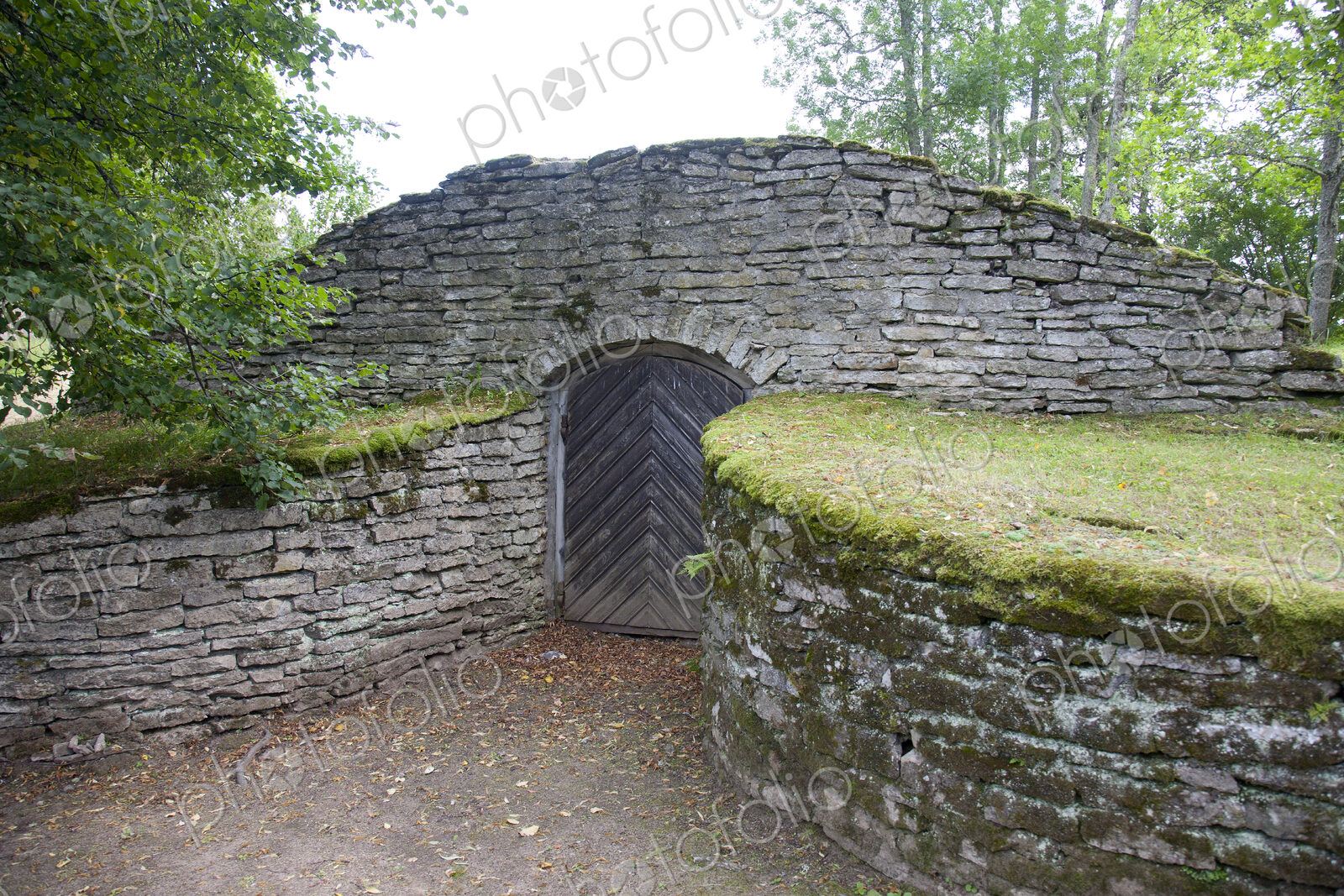 Stone Entrance on a Hillside