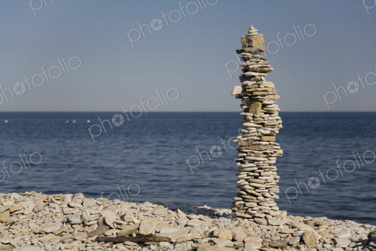 Stone Tower on the Beach