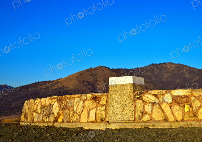 Stone Wall at Rest Stop